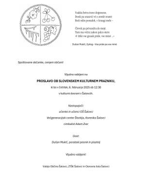 Vabilo_slovenski kulturni praznik